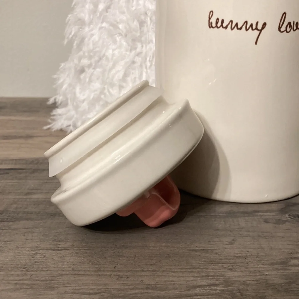Rae Dunn TALL bunny love CANISTER NIP